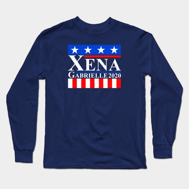 Xena and Gabrielle Long Sleeve T-Shirt by nickbeta